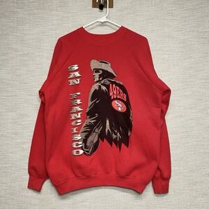 80s 90s San Francisco 49ers Pullover Sweater XL NFL Fruit of Loom USA